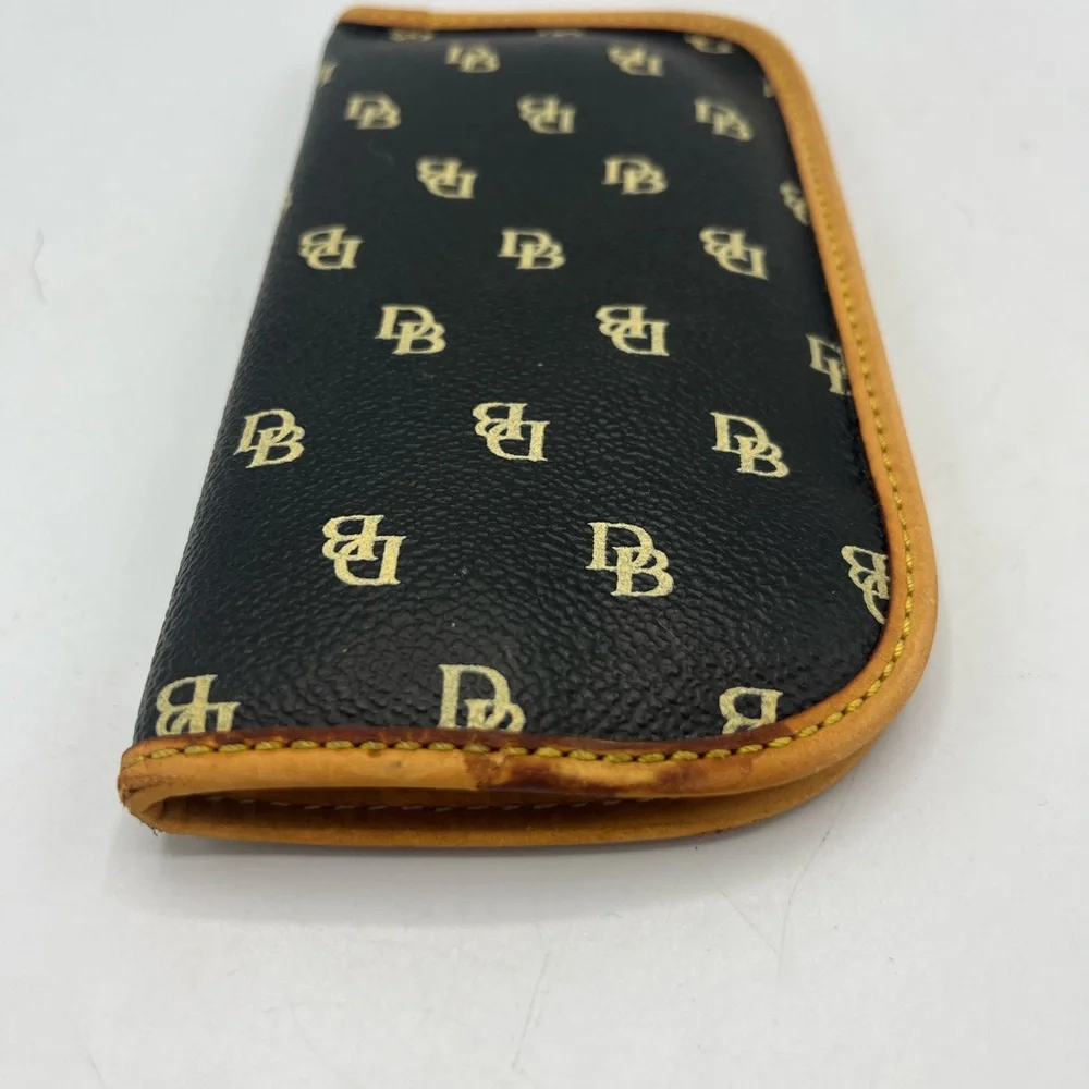 Vintage Leather Dooney & Bourke Logo Eyeglass Sunglass Soft Case